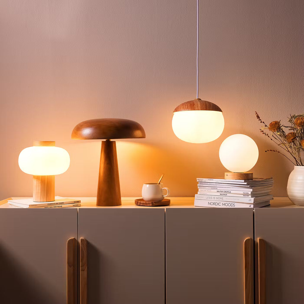 Pret Solid Wood Table Lamp