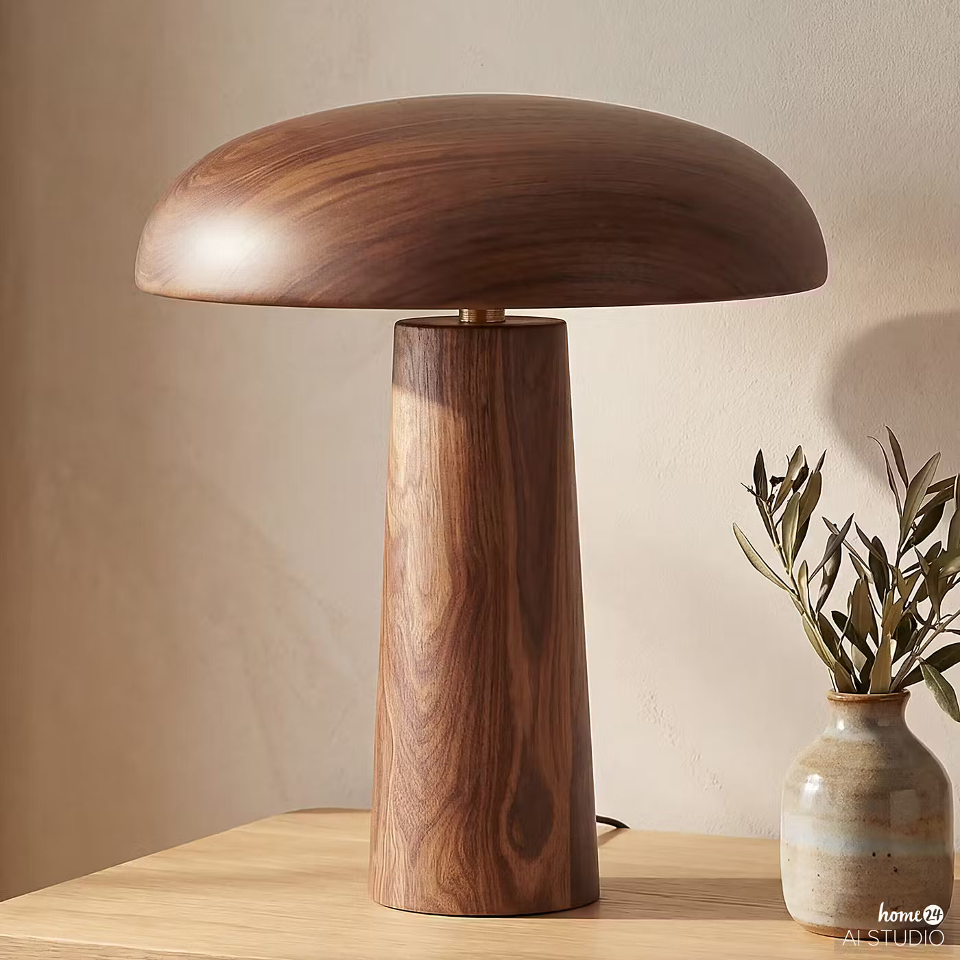 Pret Solid Wood Table Lamp